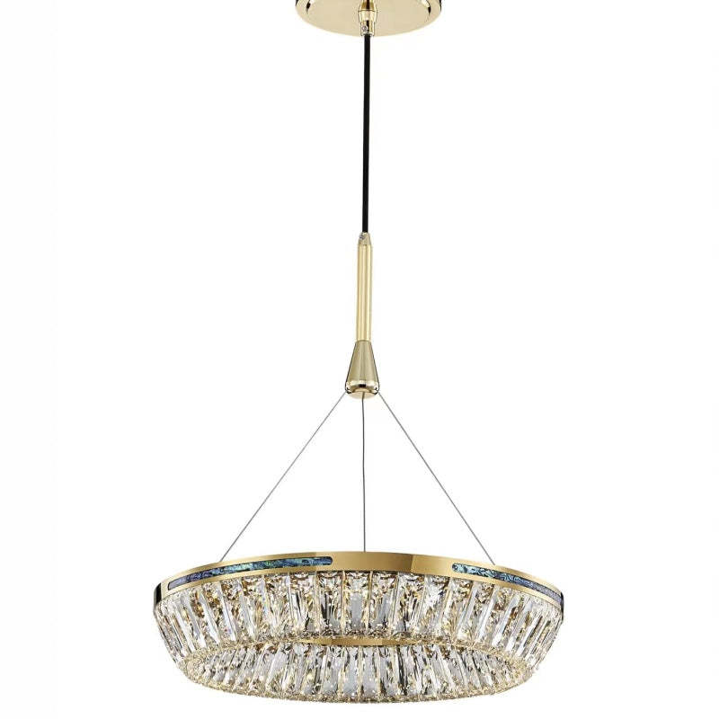 Kristy Moderno LED Lusso Cristallo Oro Lampade a Sospensione Soggiorno/Camera da Letto