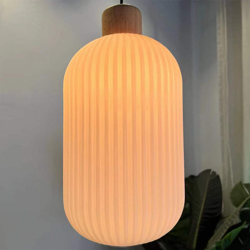 Muto Moderno Legno/Vetro Lampade a Sospensione Bianco Soggiorno Camera da Letto