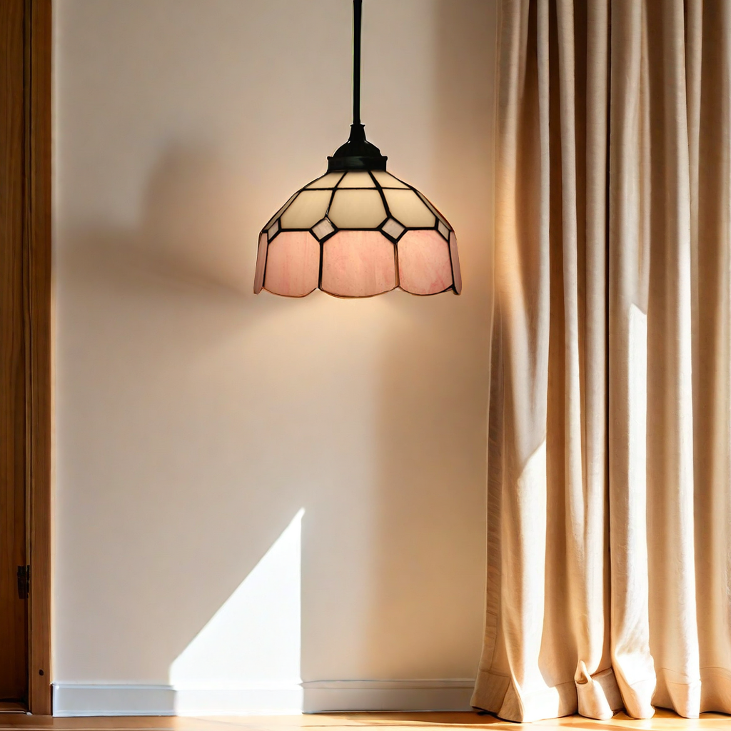 Tiffany Nordica Metallo/Vetro Lampada a Sospensione Soggiorno