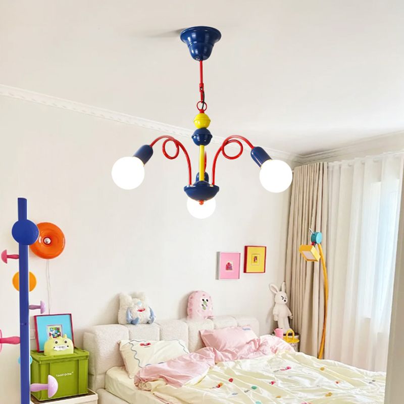 Valentina Moderno Metallo Lux Lampadario Multicolore Soggiorno/Sala da Pranzo