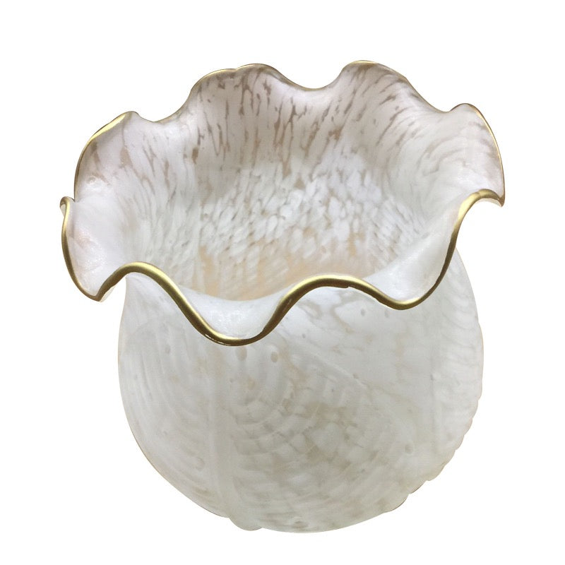 Arisha Bellissimo Design LED Applique Metallo Bianco Specchio Fiore Bagno/Soggiorno/Camera da Letto