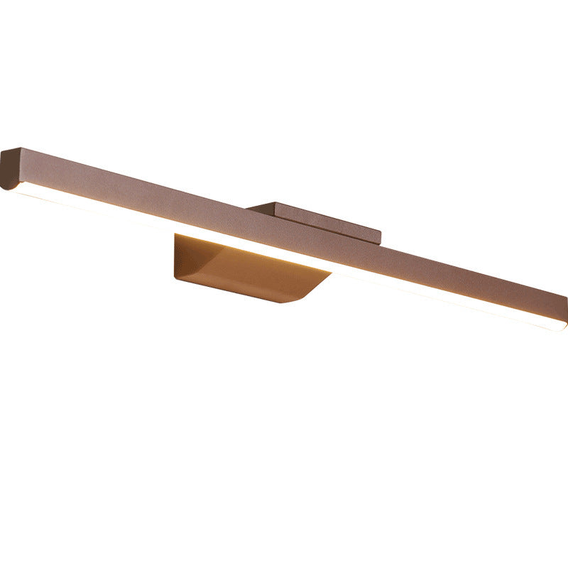 Arisha Moderna LED Faro a Specchio Applique Minimalismo Lineare Metallo Oro Corridoio/Bagno/Soggiorno/Camera da Letto