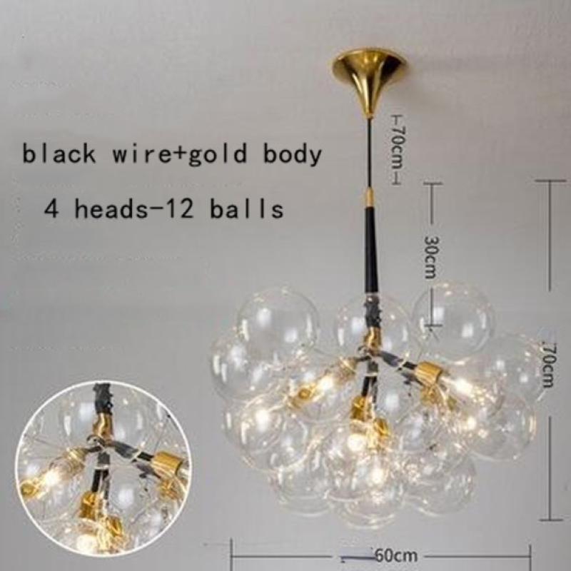Valentina Decorativo LED Lampade a Sospensione Bianche/Nere/Caffè Bolle Soggiorno/Camera da Letto