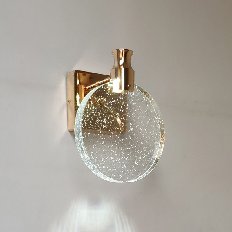 Kristy Design LED Moderni Girare Applique Metallo Oro/Argento Specchio Bagno