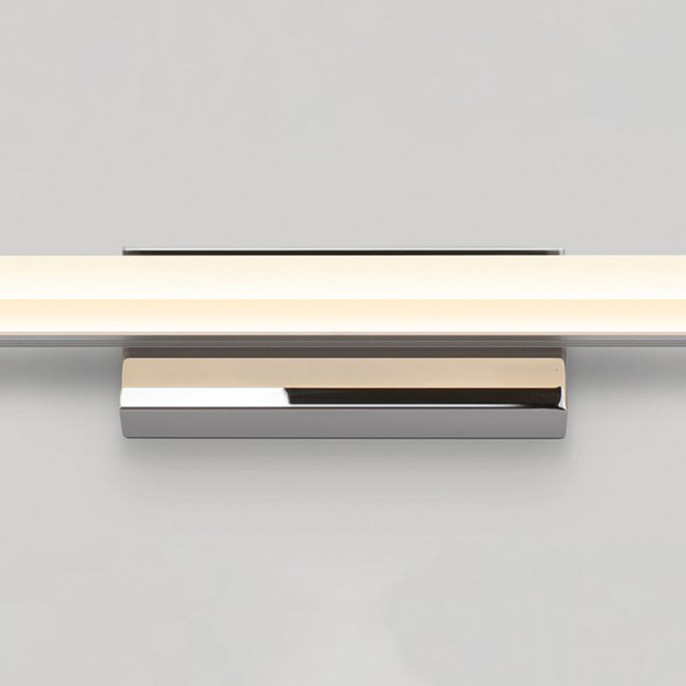 Arisha Minimalista LED Applique Metallo Nero/Cromo Lineare Specchio Vanità Bagno