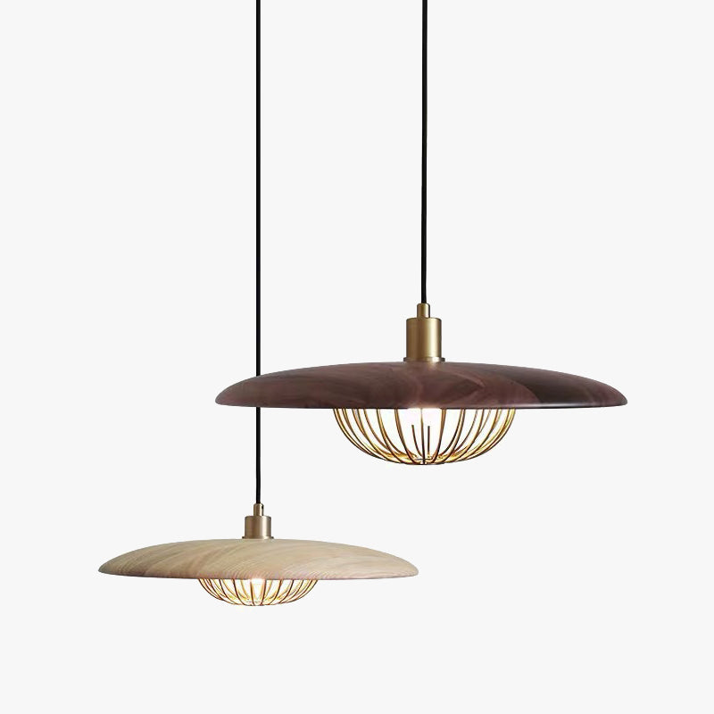 Arisha Moderno LED Lampada a Sospensione Metallo Oro/Marrone/Grigio/Nero/Legno Sala da Pranzo/Soggiorno/Camera da Letto