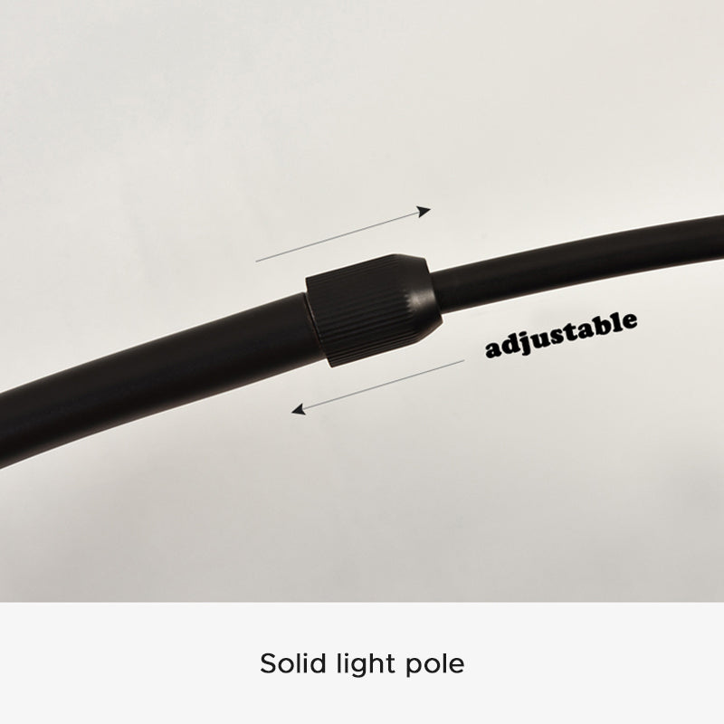 Avi Moderna LED Lampada da Terra Metallo Canna da Pesca Nero Soggiorno/Camera da Letto