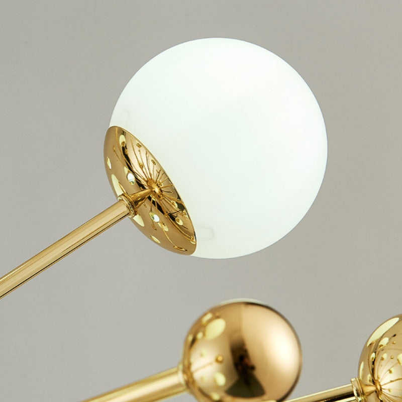 Silva Moderno LED Lux Lampadario Oro Vetro Camera da letto/Soggiorno/Sala da Pranzo