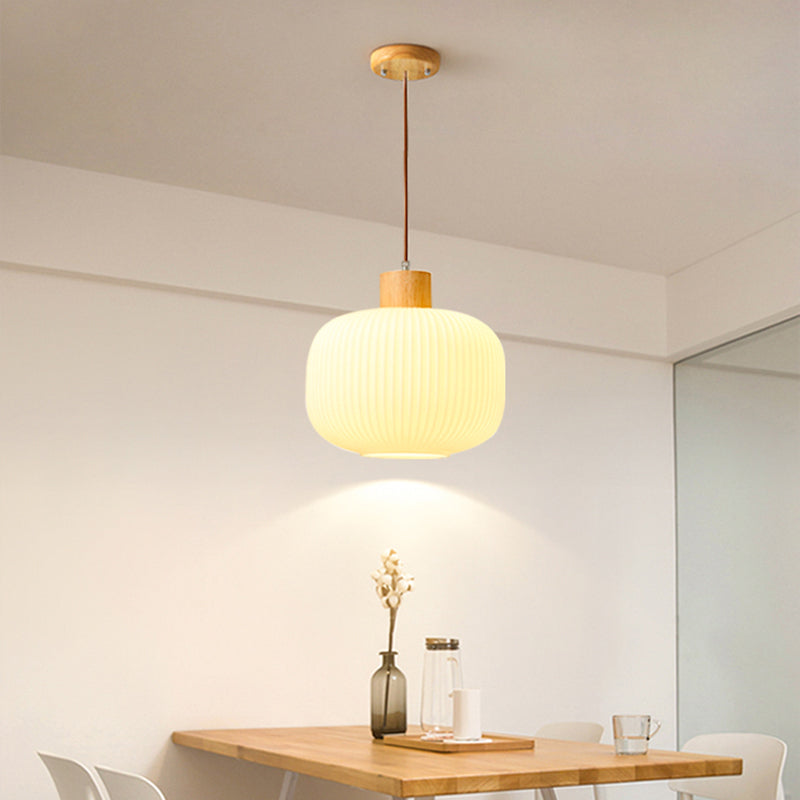 Muto Moderno Legno/Vetro Lampade a Sospensione Bianco Soggiorno Camera da Letto