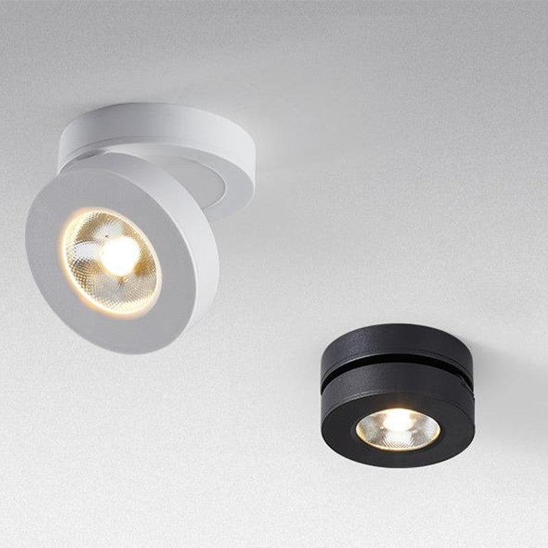 Arisha Moderna LED Rotonda Piccolo Metallo Plafoniera Bianco/Nero Corridoio/Soggiorno/Camera da Letto