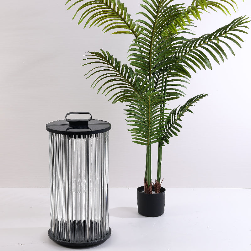 Arisha Moderna LED Lampada da Terra Metallo/Vetro Nero Giardino