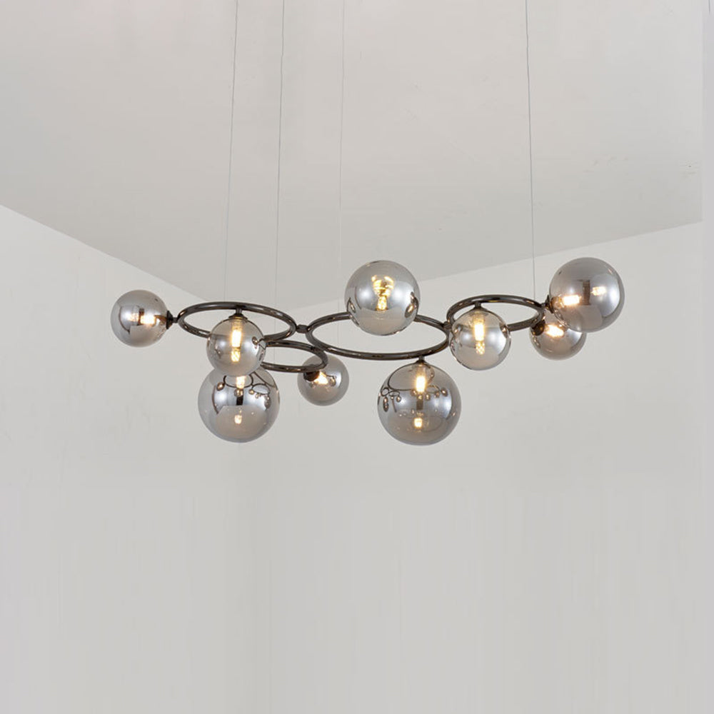 Valentina Minimalista Moderno LED Lampade a Sospensione Bianco/Oro Metallo/Vetro Soggiorno/Camera da Letto