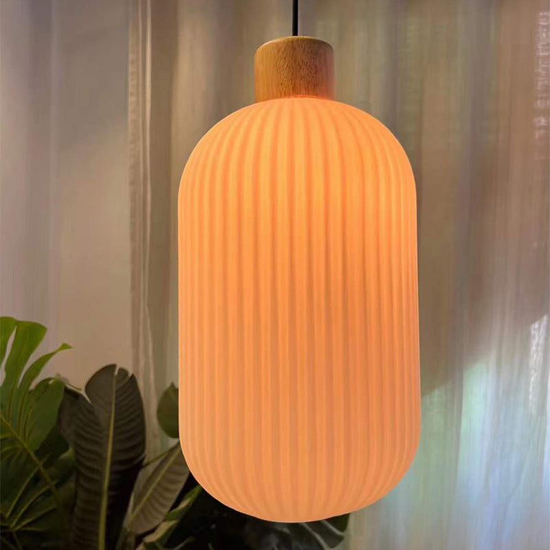 Muto Moderno Legno/Vetro Lampade a Sospensione Bianco Soggiorno Camera da Letto