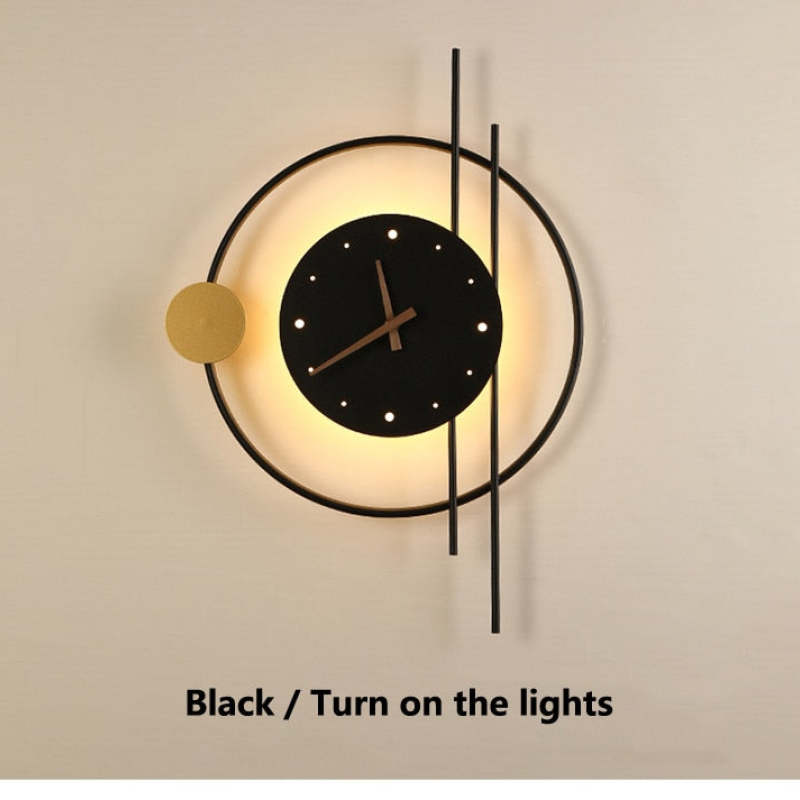 Arisha Applique Ferro/Acrilico Nero/Oro Orologio