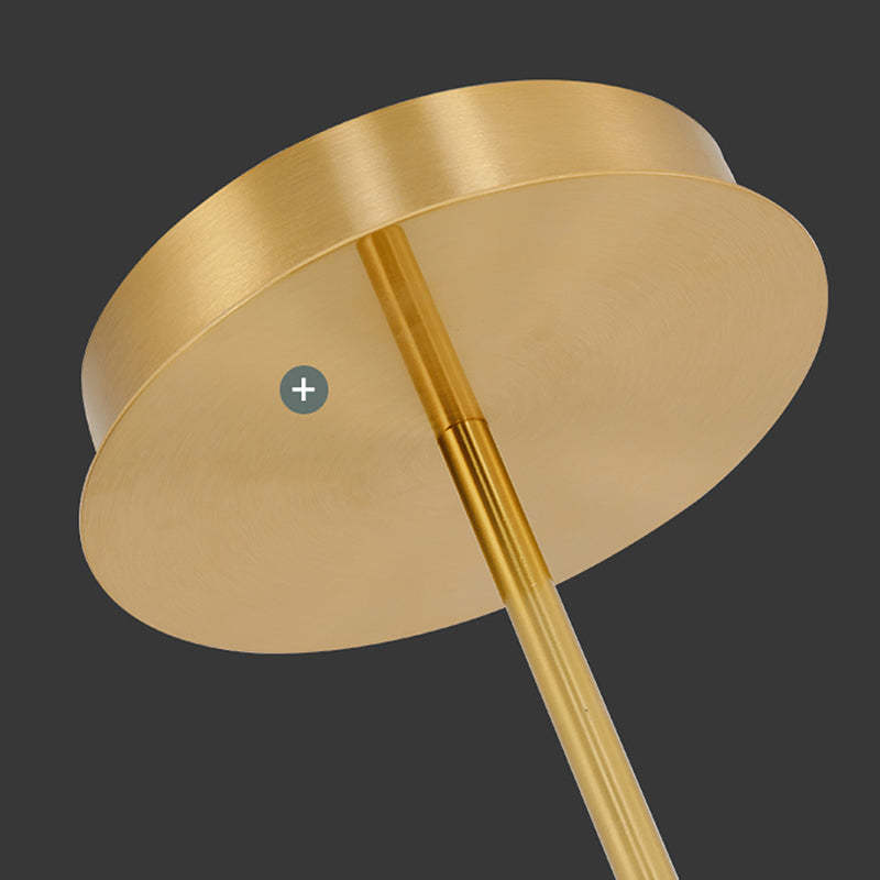 Arisha Lampada a Sospensione Metallo Oro Curva Lineare Soggiorno/Camera da Letto