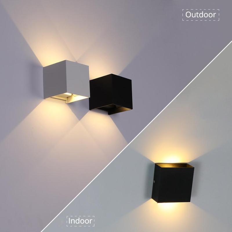 Ray Applique da Esterni Quadrato Regolabile LED
