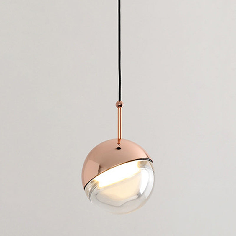 Valentina Moderno LED Palla Metallo/Vetro Lampade a Sospensione Oro/Rosa Soggiorno/Camera da Letto/Sala da Pranzo/Sala Studio