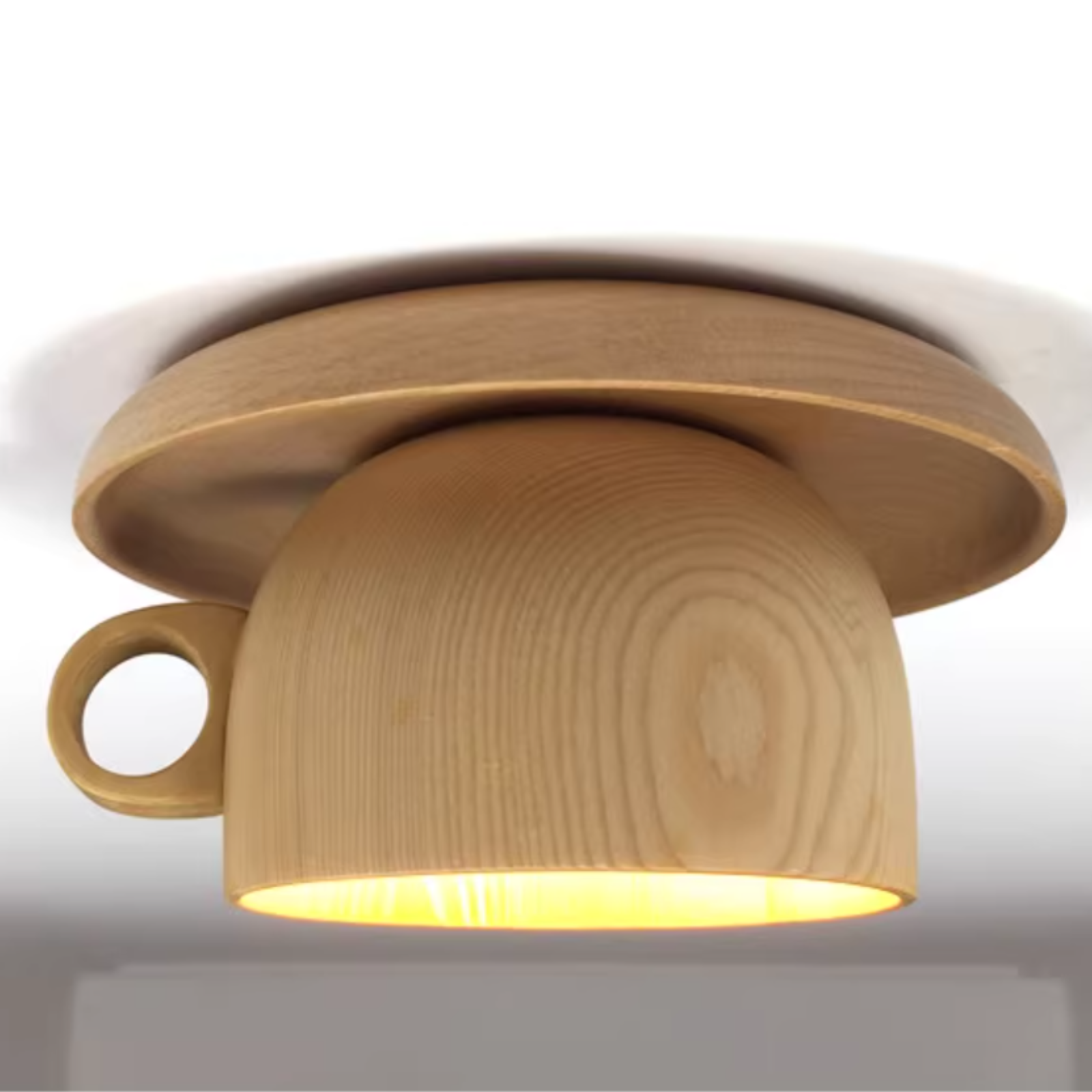 Arisha Moderno Legno Tazza Plafoniere Camera da Letto