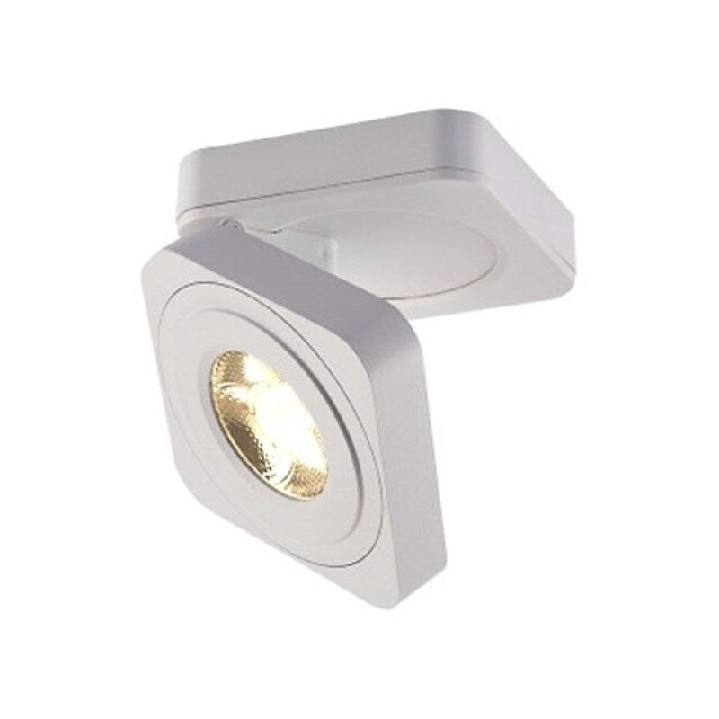 Arisha Moderna LED Piccolo Orientabile Quadrato Plafoniera Metallo Nero/Bianco Soggiorno/Camera da Letto