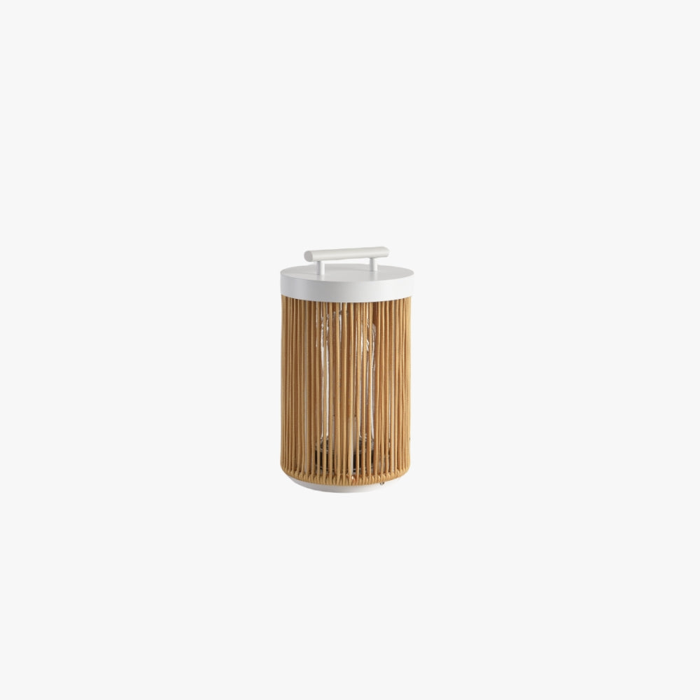 Ray Lampade da Esterno Metallo Rattan Retro Cavo/Solare/USB Giardino
