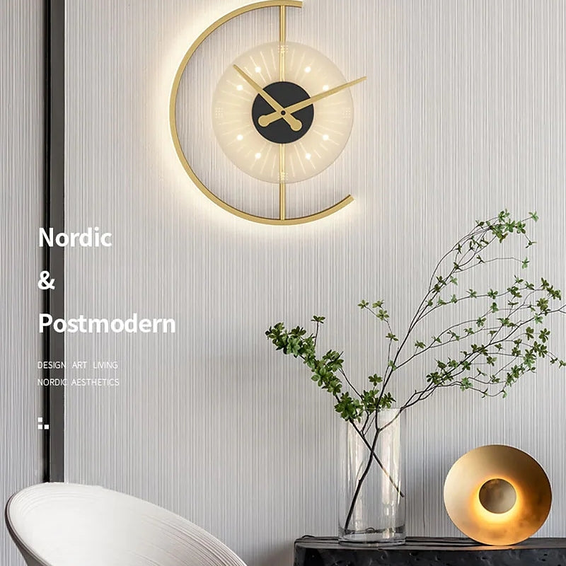 Arisha Moderno LED Applique Orologio Minimalismo Design Metallo Soggiorno/Camera da Letto