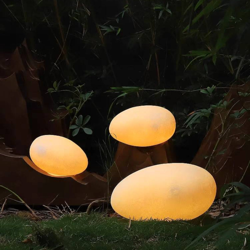 Ray Pietra Ricaricabile Acrilico Lampade da Esterno Bianco