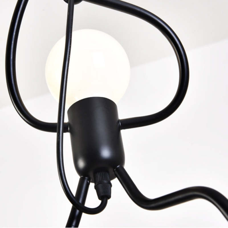 Arisha LED Ferro Speciale Design Uomo Lampada a Sospensione