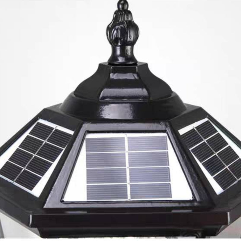 Ray Moderno Lanterna Solare Vetro Lampade da Esterno