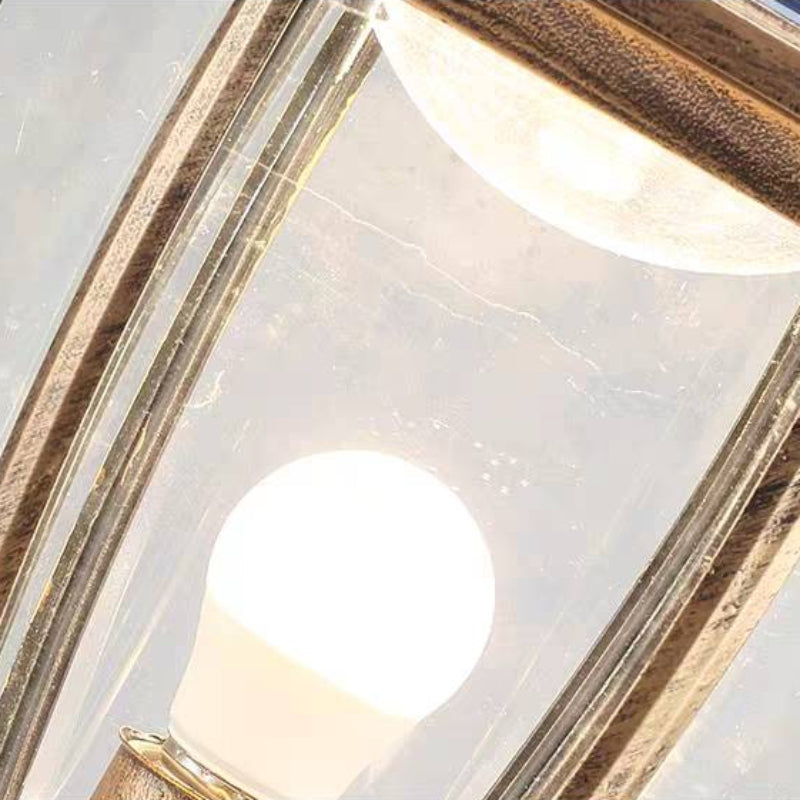 Ray Moderno Lanterna Solare Vetro Lampade da Esterno