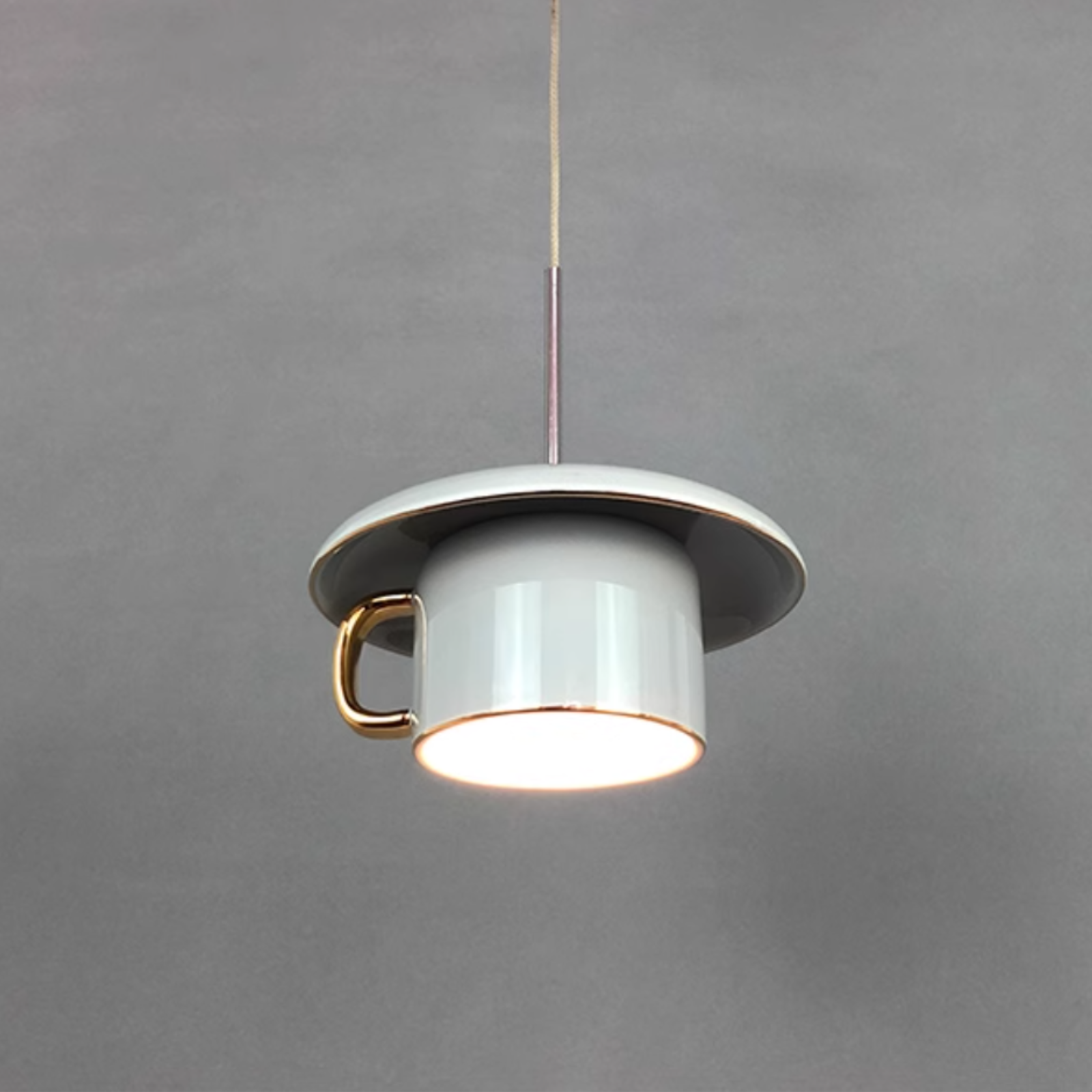 Valentina Urbano Tazza Ceramica LED Lampade a Sospensione Soggiorno