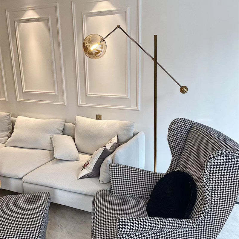 Valentina Design LED Artistico Unico Lampade da Terra Metallo Vetro Soggiorno/Camera da Letto