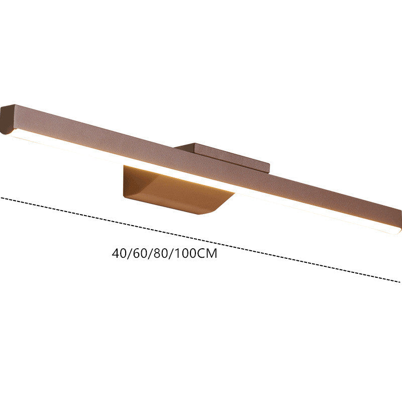 Arisha Moderna LED Faro a Specchio Applique Minimalismo Lineare Metallo Oro Corridoio/Bagno/Soggiorno/Camera da Letto