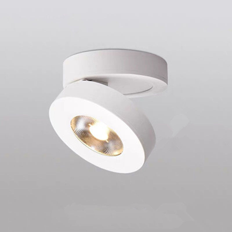 Arisha Moderna LED Rotonda Piccolo Metallo Plafoniera Bianco/Nero Corridoio/Soggiorno/Camera da Letto