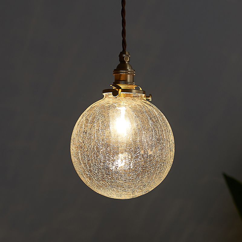 Hailie Lusso Vetro Trasparente Retro Lampade a Sospensione