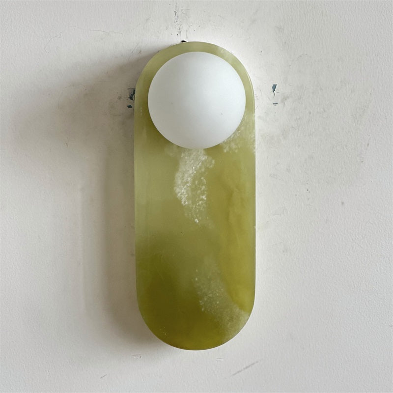 Syraeia Modern Minimalist Marble Jade Wall Lamp - Lamp Copper