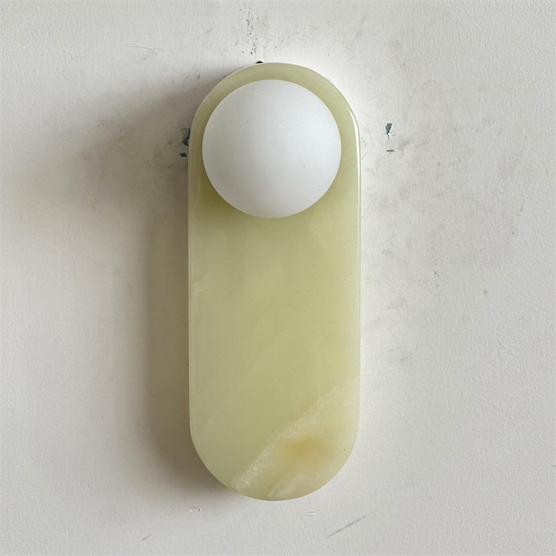 Syraeia Modern Minimalist Marble Jade Wall Lamp - Lamp Copper