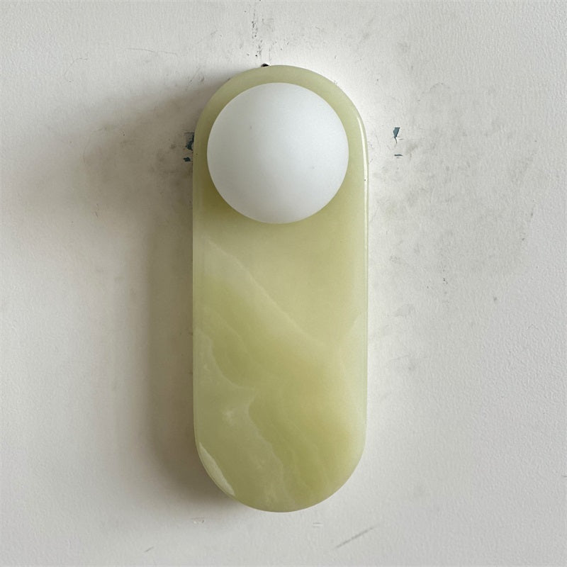 Syraeia Modern Minimalist Marble Jade Wall Lamp - Lamp Copper