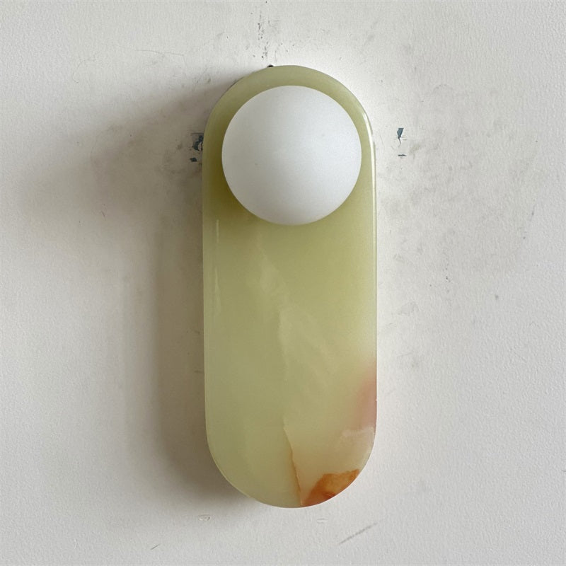 Syraeia Modern Minimalist Marble Jade Wall Lamp - Lamp Copper