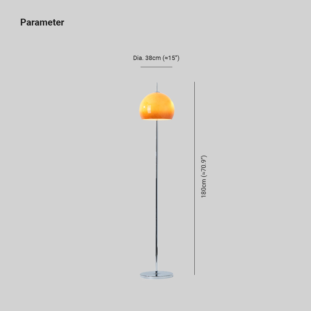 Mira Design LED Lampada da Terra Tramonto 3 Temperatura Colore Commutabile Vetro