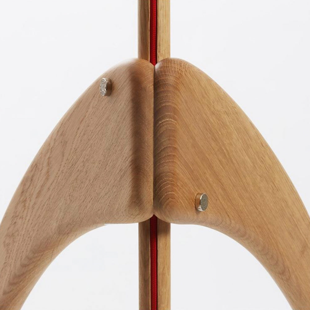 Ritta Moderne LED Lampada da Terra Legno/Tessuto Soggiorno