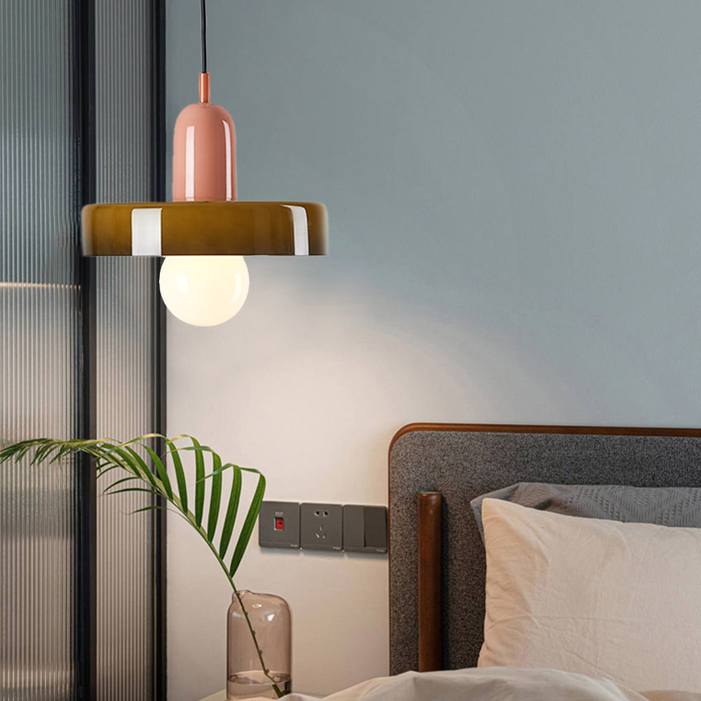 Valentina Moderni Design LED Lampada a Sospensione Multicolore Vetro