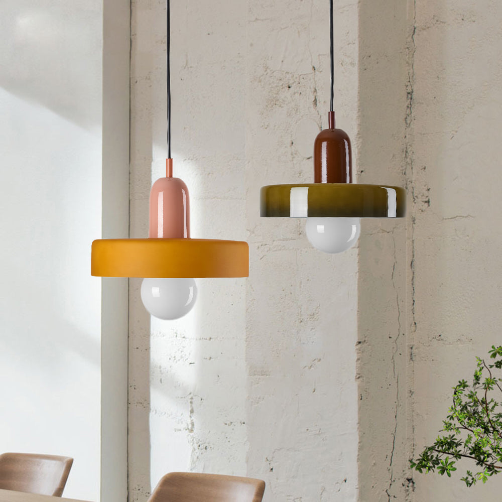 Valentina Moderni Design LED Lampada a Sospensione Multicolore Vetro