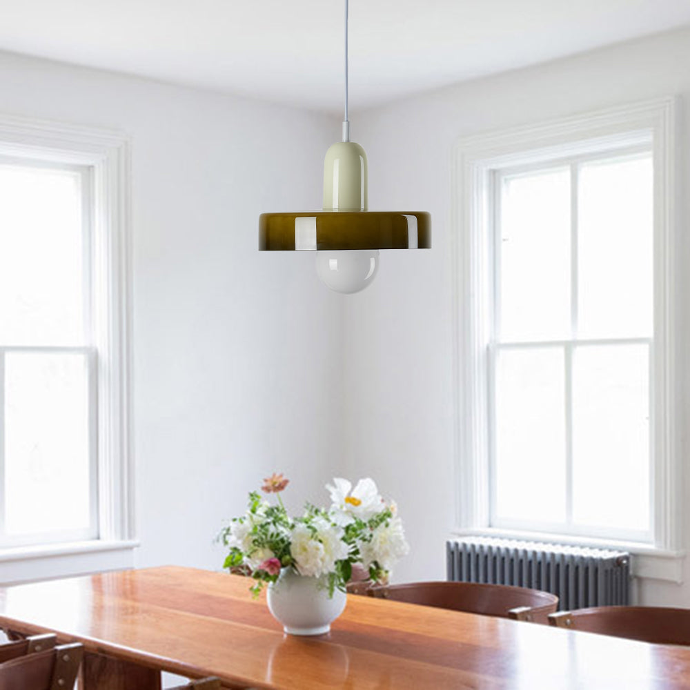 Valentina Moderni Design LED Lampada a Sospensione Multicolore Vetro