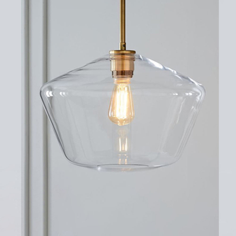 Valentina Pendant Light Clear Vetro Chiaro/Ambrato Camera da Letto