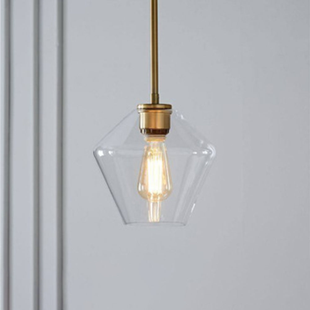 Valentina Pendant Light Clear Vetro Chiaro/Ambrato Camera da Letto