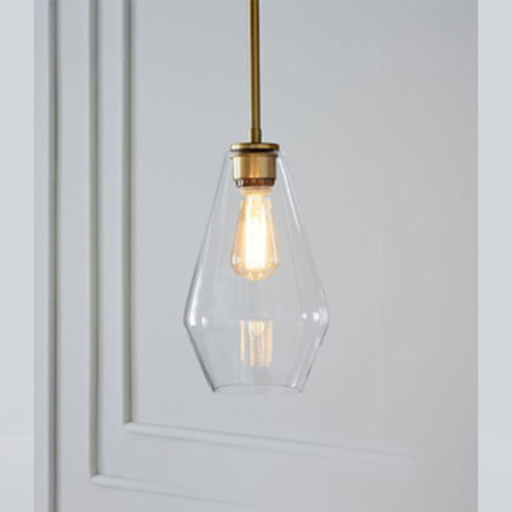 Valentina Pendant Light Clear Vetro Chiaro/Ambrato Camera da Letto