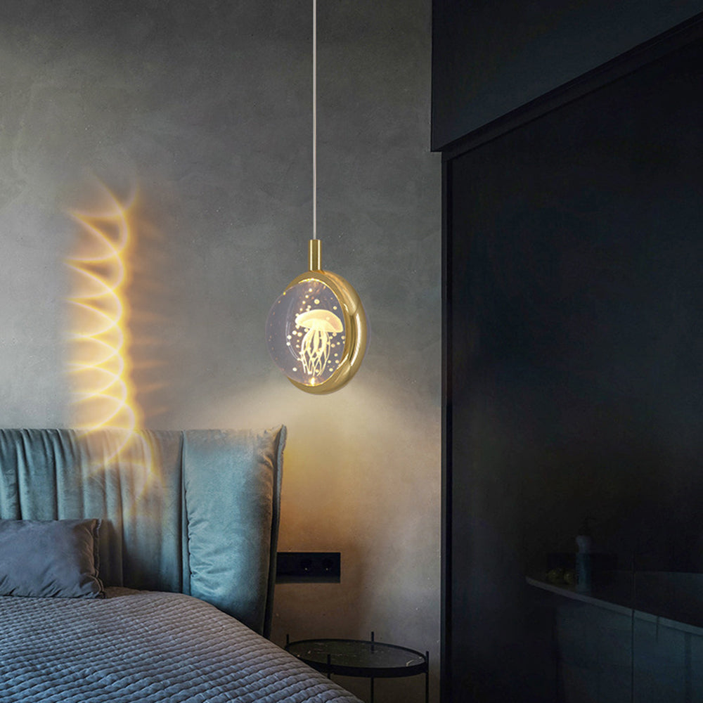 Arisha Moderna LED Lampada a Sospensione Metallo Oro Sferica Fiocco di Neve Soggiorno/Camera da Letto