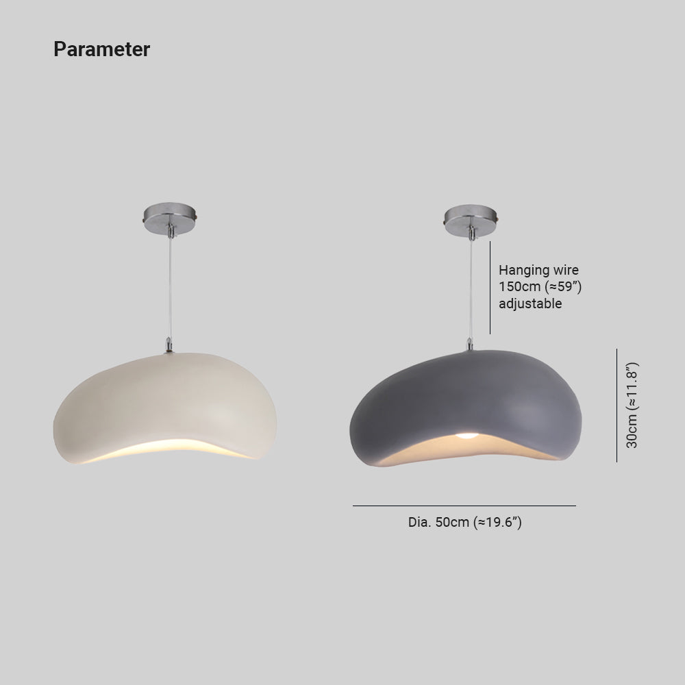 Avi Wabi Sabi Pane Forma Resina Lampade a Sospensione, 4 Colore