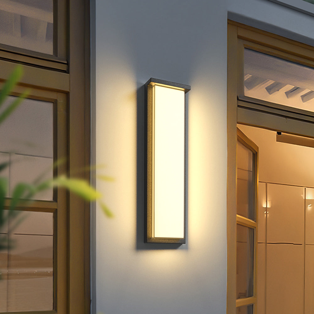 Ray Moderno Minimalista Rettangolare Applique da Esterno Balcone