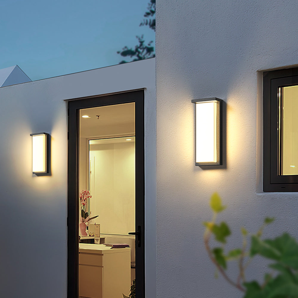 Ray Moderno Minimalista Rettangolare Applique da Esterno Balcone
